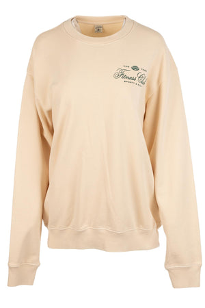 SPORTY & RICH CREAM COTTON SWEATSHIRT MEDIUM
