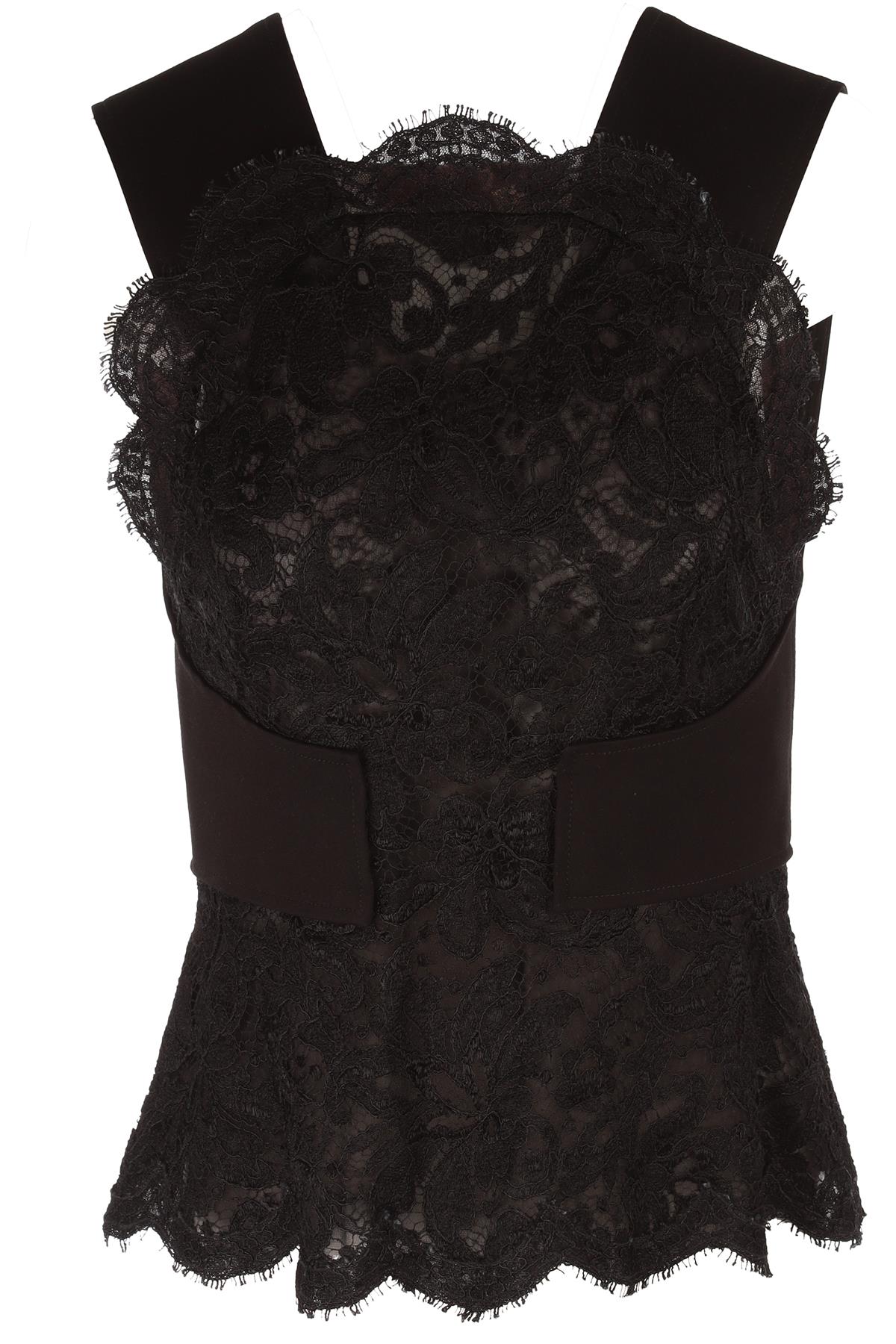 BLACK LACE TOP