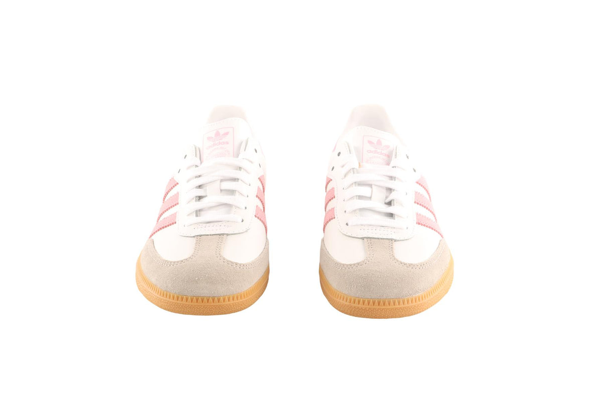ADIDAS WHITE SAMBA CLOUD WHITE/ LIGHT PINK/ GUM SNEAKERS EU 37 1/3 UK 4.5 US 5