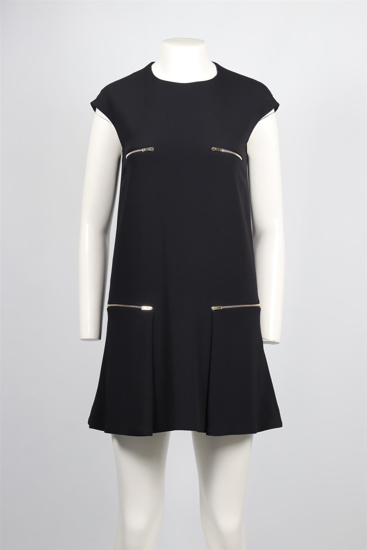 STELLA MCCARTNEY NAVY CREPE MINI DRESS IT 40 UK 8