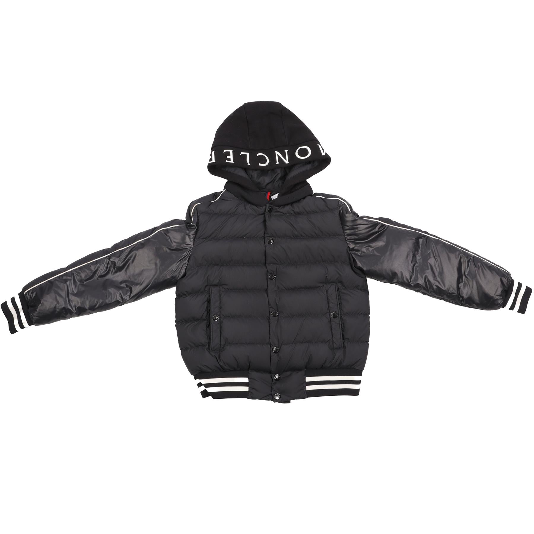 MONCLER BLACK KIDS BOYS JACKET 12 YEARS