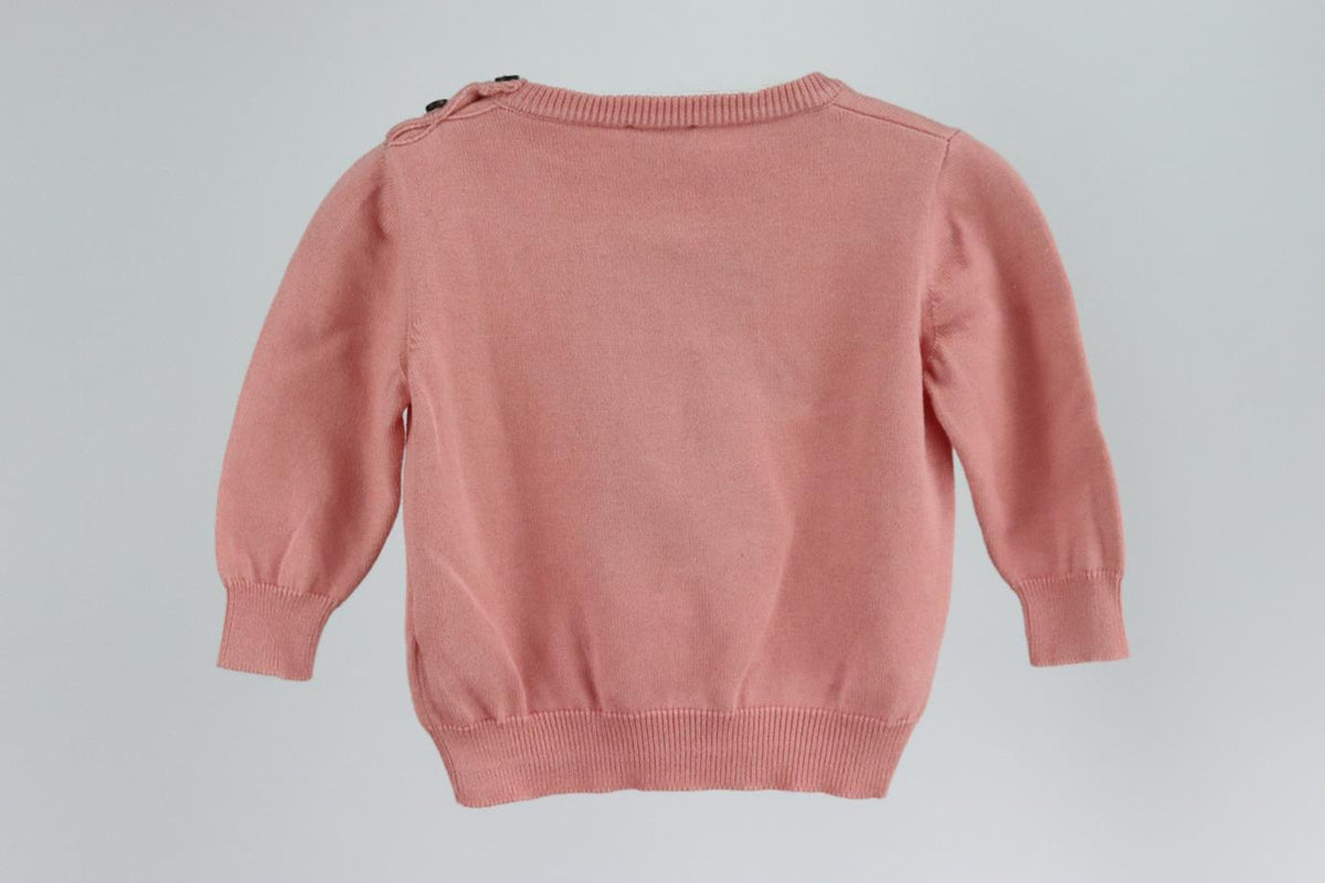 FENDI BABY GIRLS FF CASHMERE BLEND SWEATER 6 MONTHS