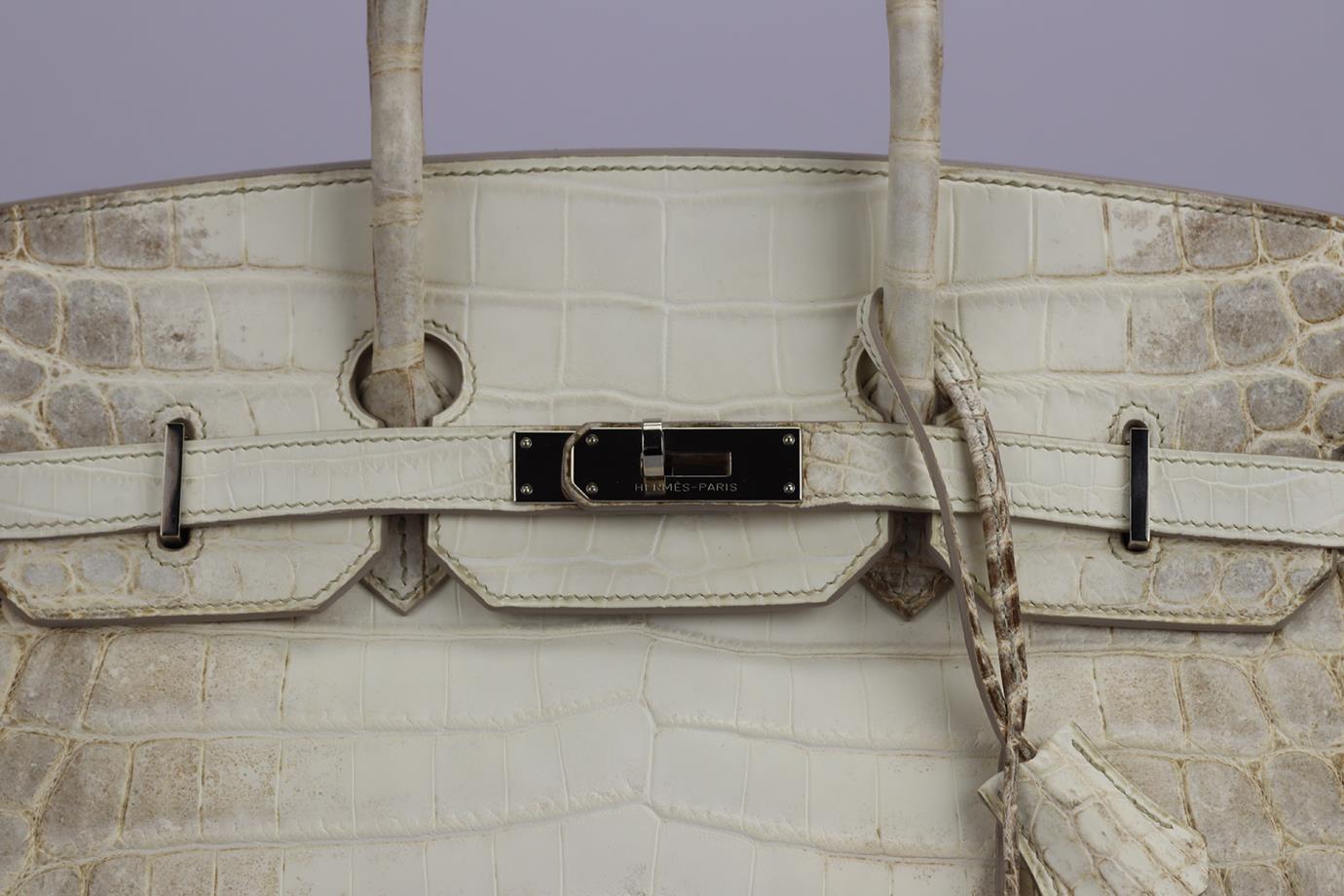 Hermes albino crocodile online bag price