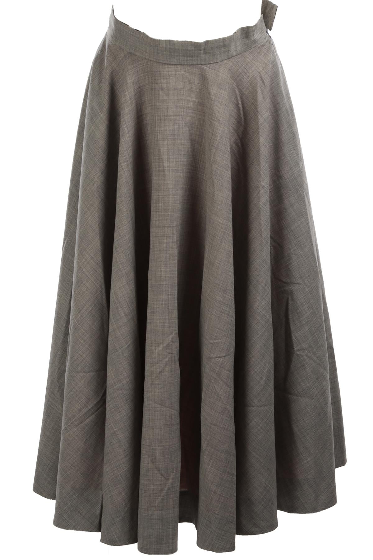 VIVIENNE WESTWOOD GREY WOOL MIDI SKIRT UK 10
