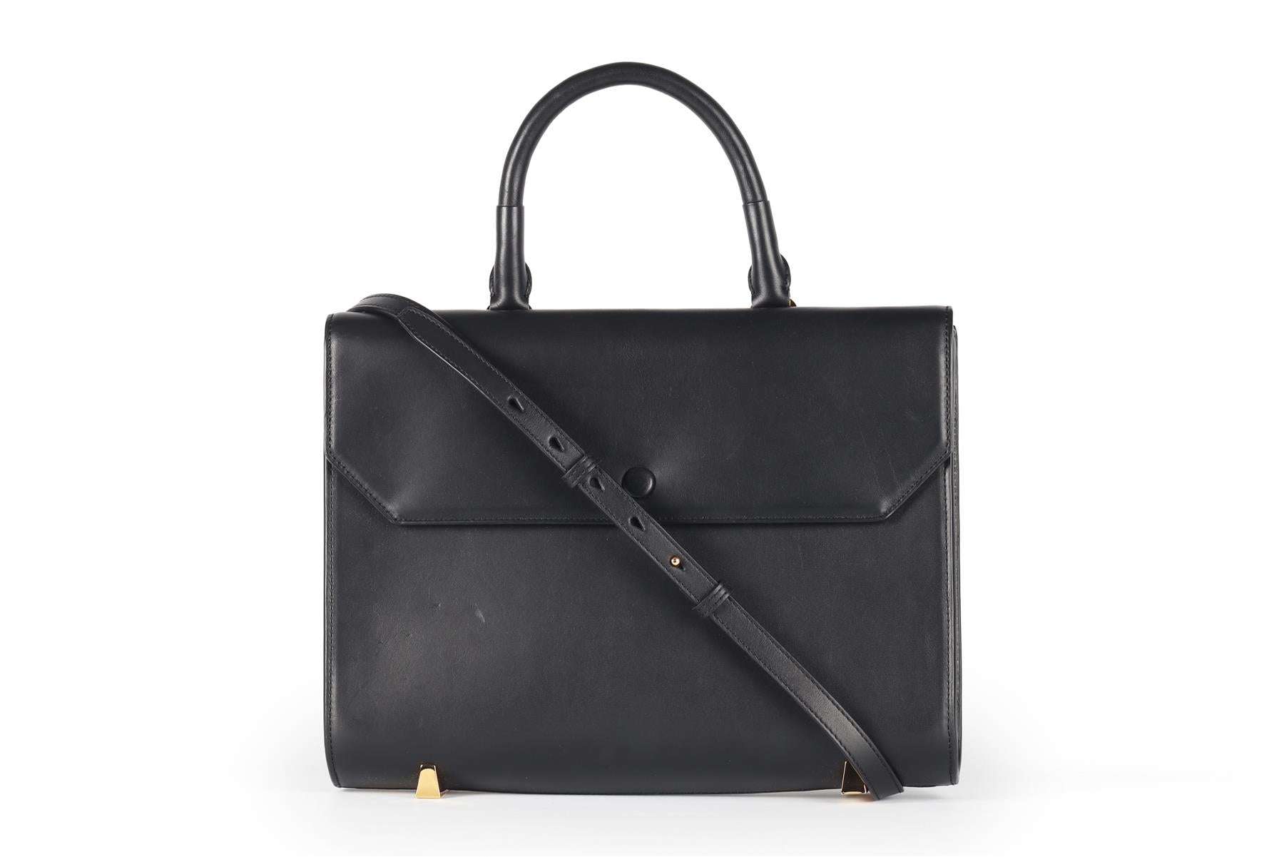 ALEXANDER WANG BLACK LEATHER TOTE BAG