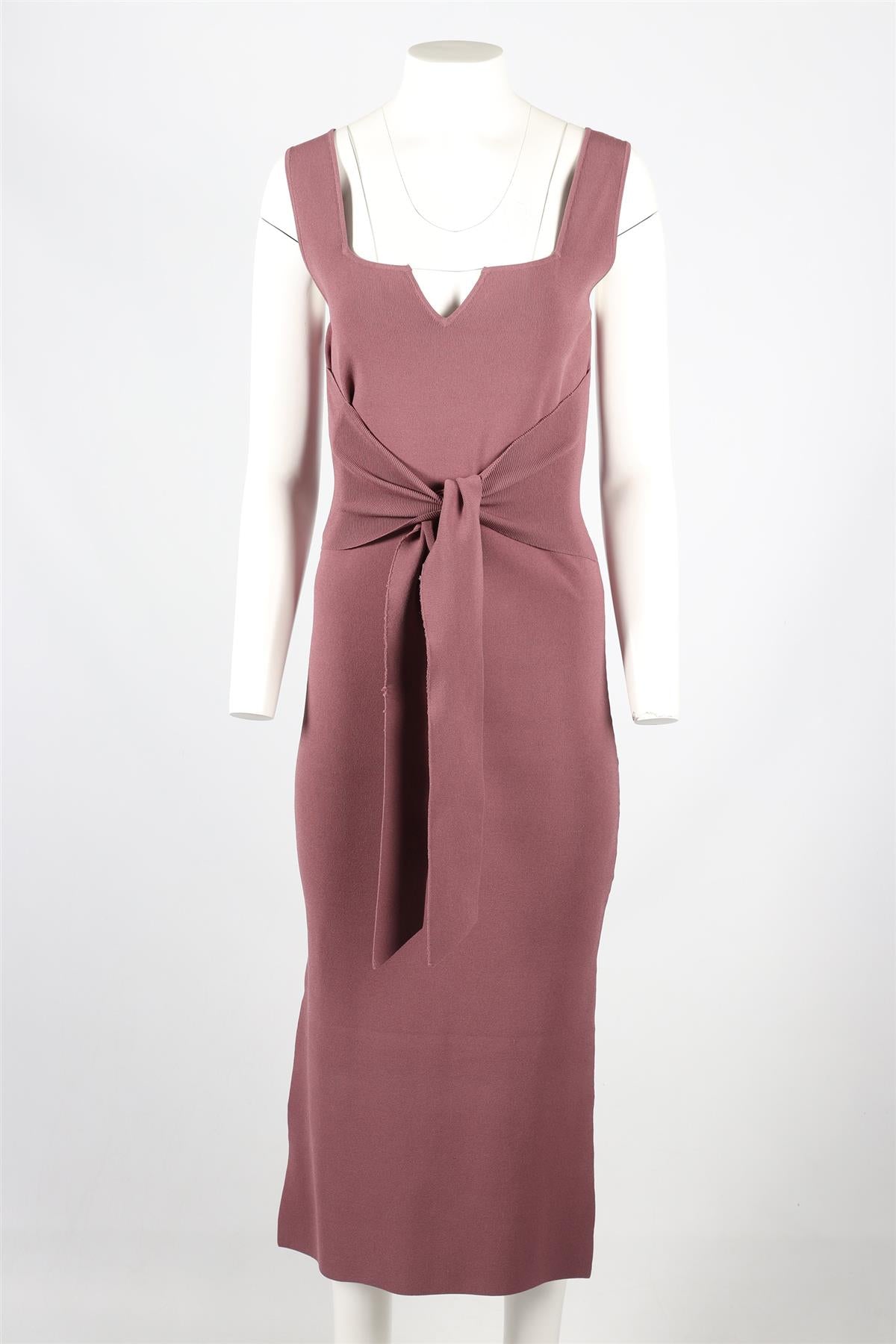 NANUSHKA PURPLE KNIT MIDI DRESS MEDIUM