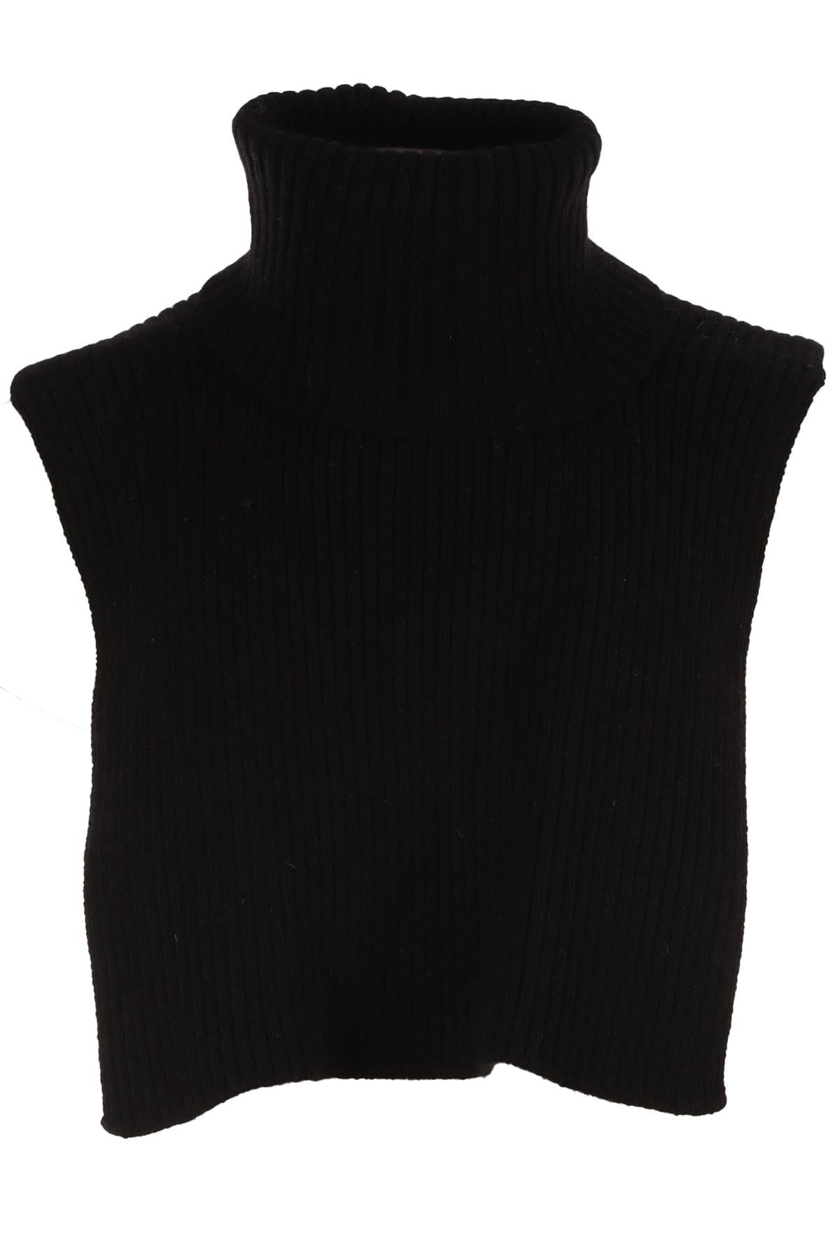 BLACK CASHMERE BIB