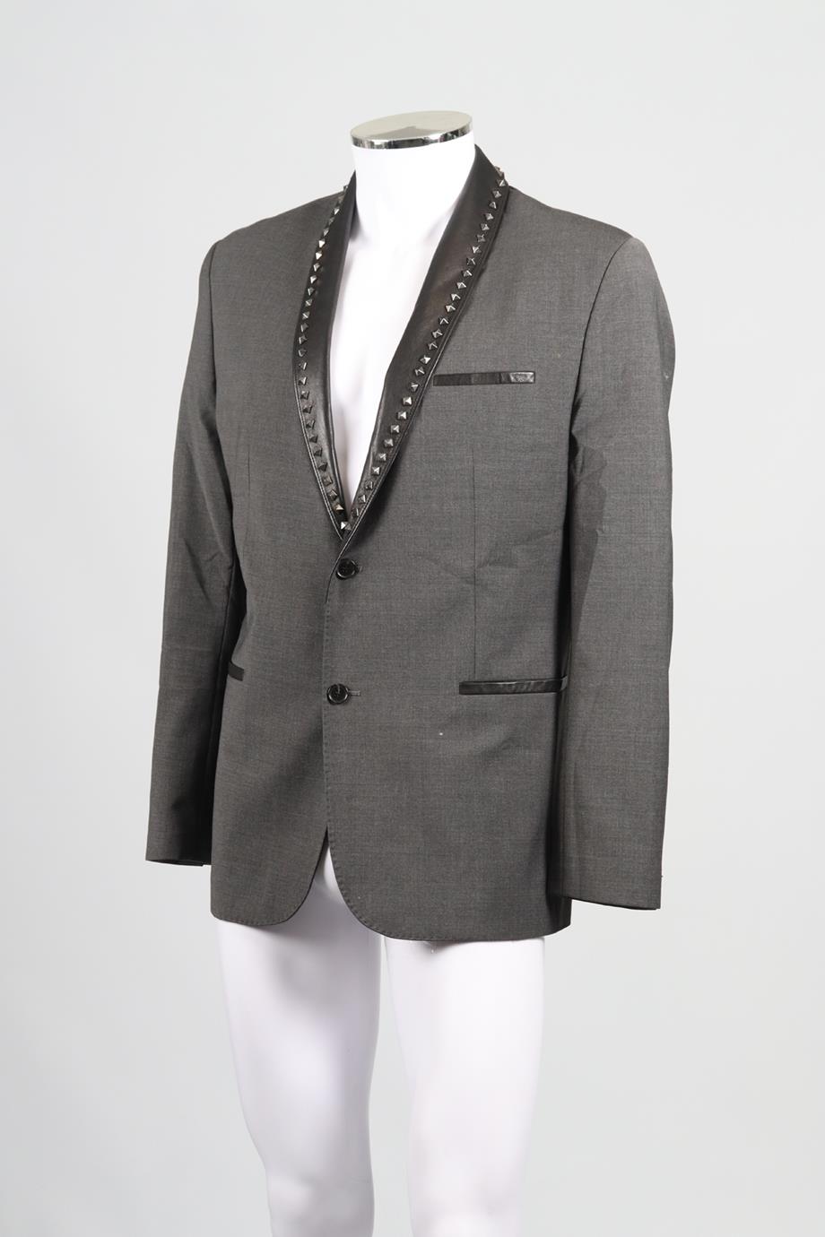 PHILLIP PLEIN MEN'S WOOL BLEND BLAZER XLARGE