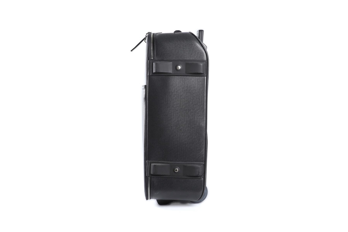 LOUIS VUITTON BLACK 2004 PEGASE 55 TAIGA LEATHER SUITCASE