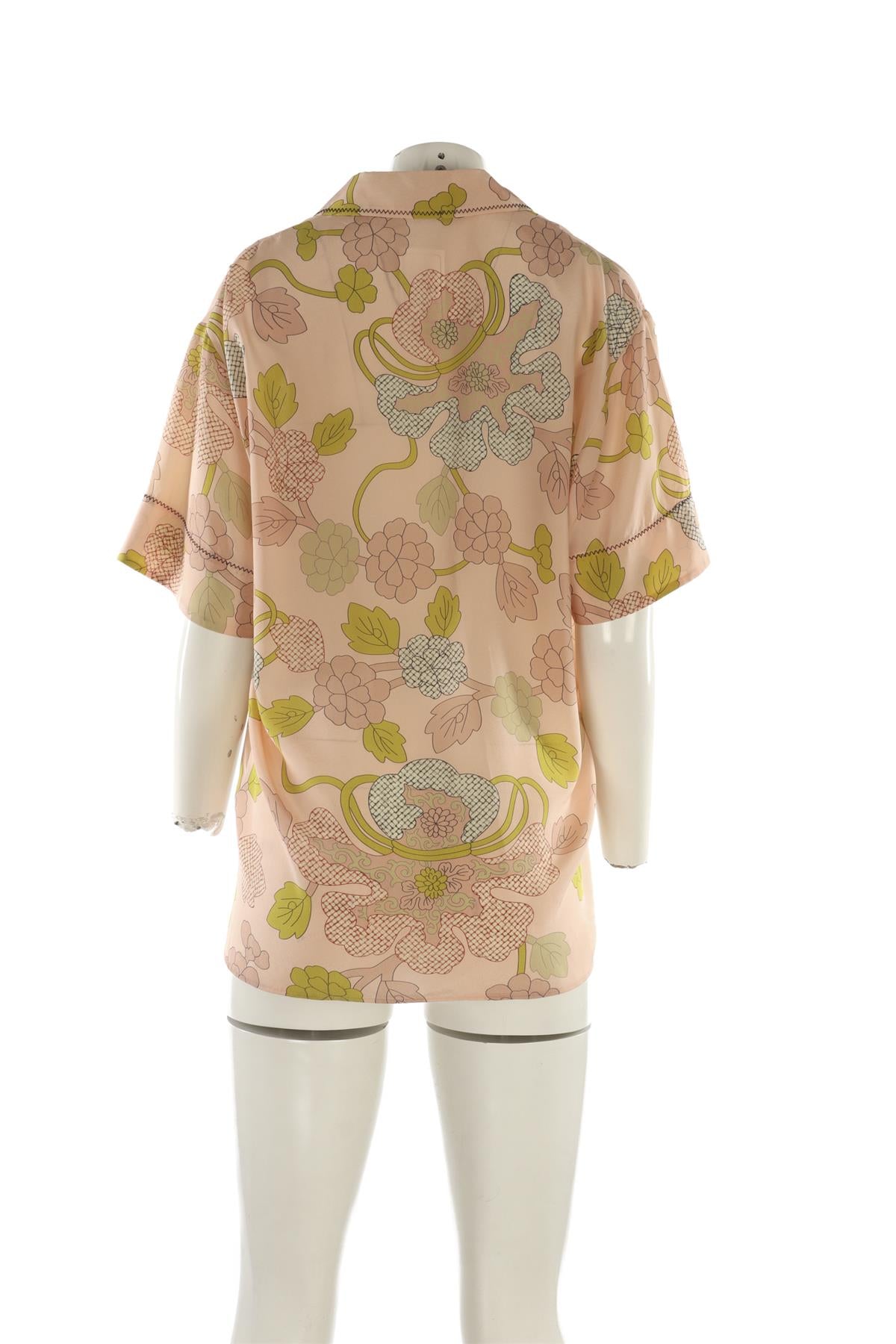 BOTTEGA VENETA PINK SILK SHIRT IT 46 UK 14