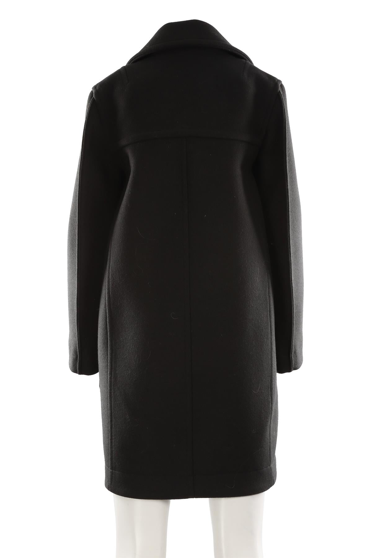 BOTTEGA VENETA GREEN WOOL COAT IT 34 UK 2