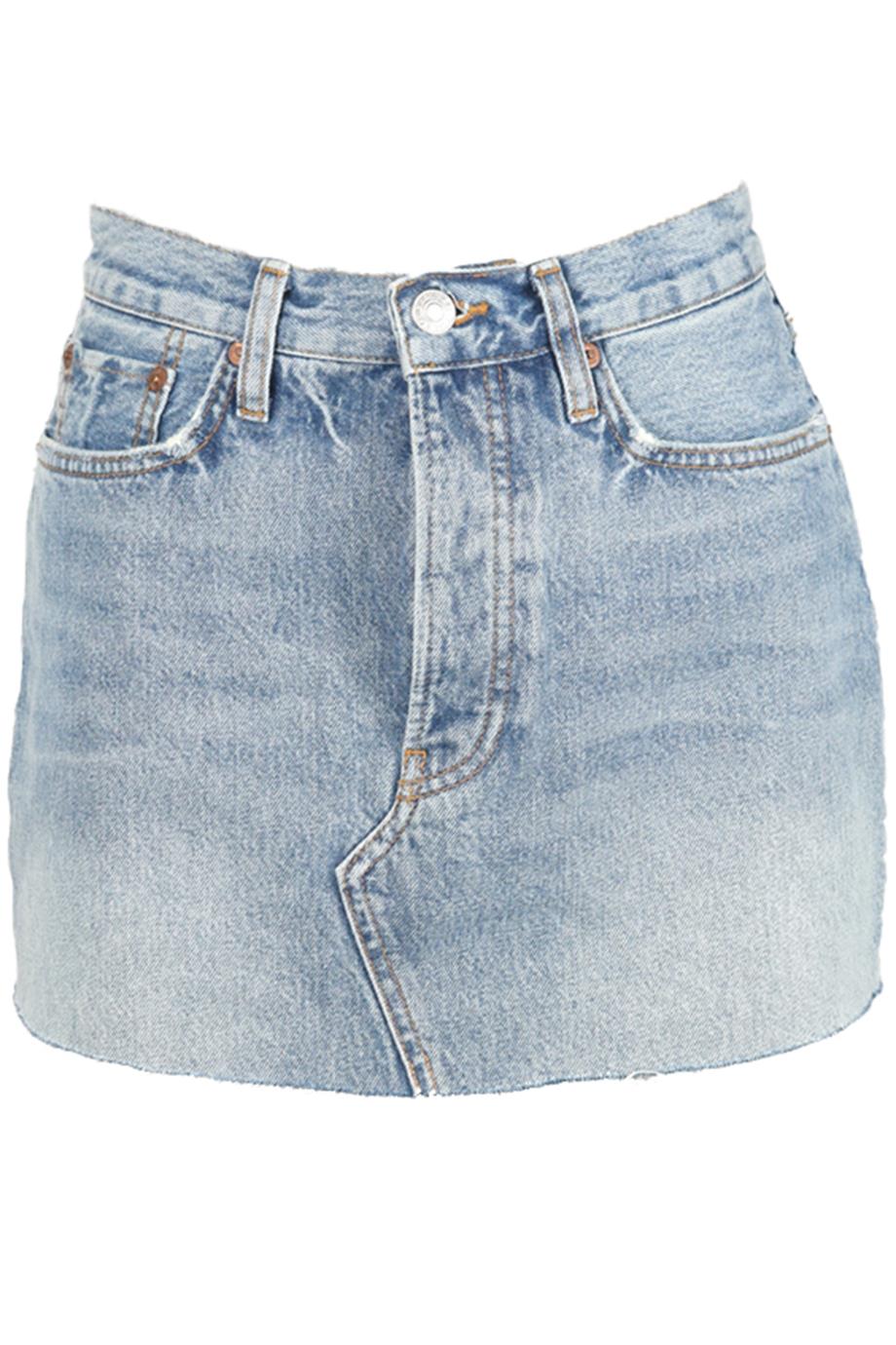 RE/DONE DENIM MINI SKIRT W25 UK 6-8