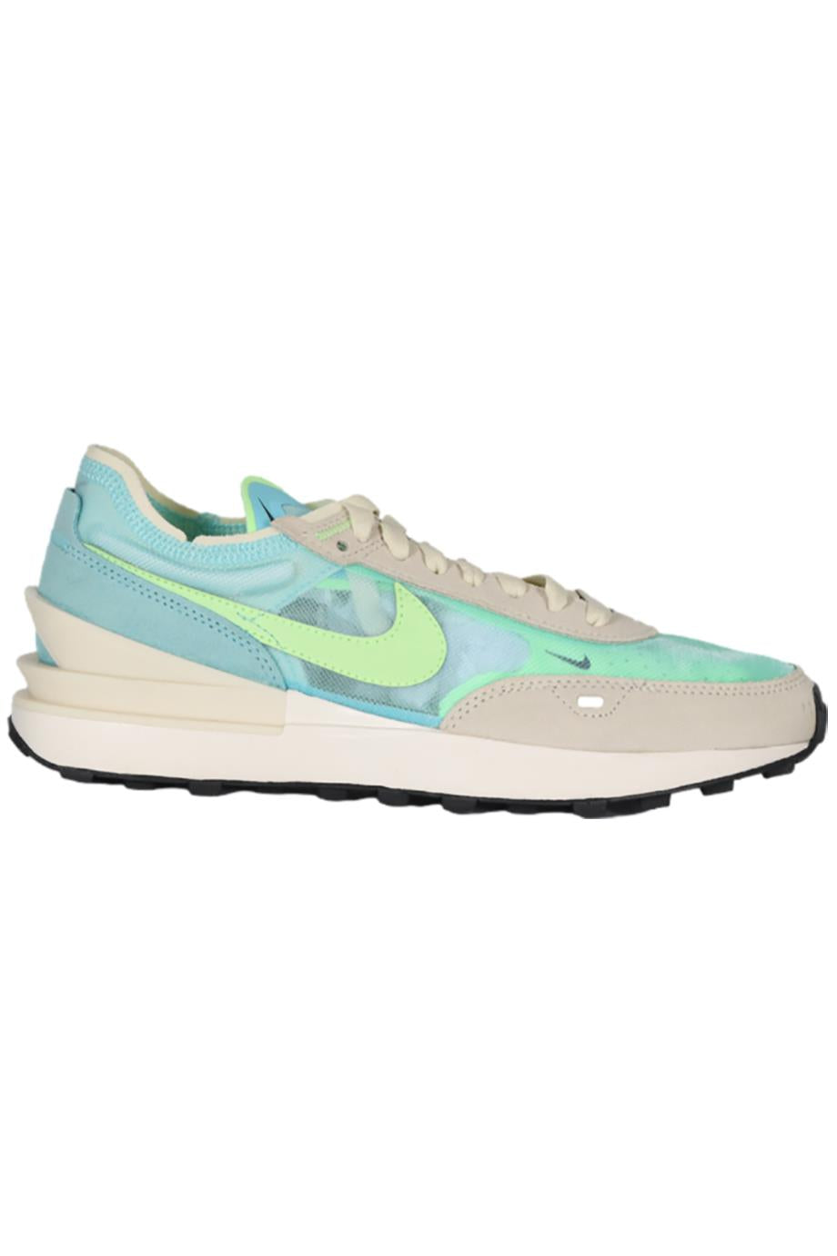 NIKE WAFFLE ONE BLEACHED AQUA LIME GLOW MESH SNEAKERS EU 38 UK 5 US 8