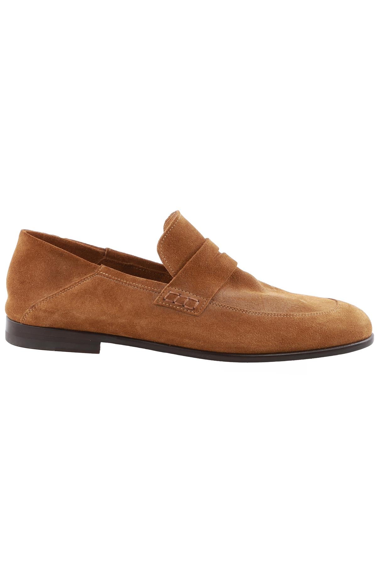 HARRYS OF LONDON TAN MEN'S SUEDE LOAFERS EU 41.5 UK 7.5 US 8.5