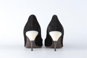 GIAMBATTISTA VALLI BLACK SUEDE PUMPS EU 39.5 UK 6.5 US 9.5