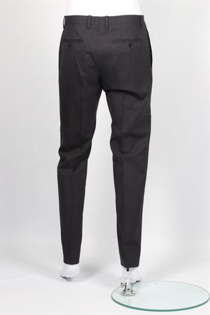 DOLCE & GABBANA GREY MEN'S WOOL BLEND STRAIGHT LEG PANTS IT 48 UK 32