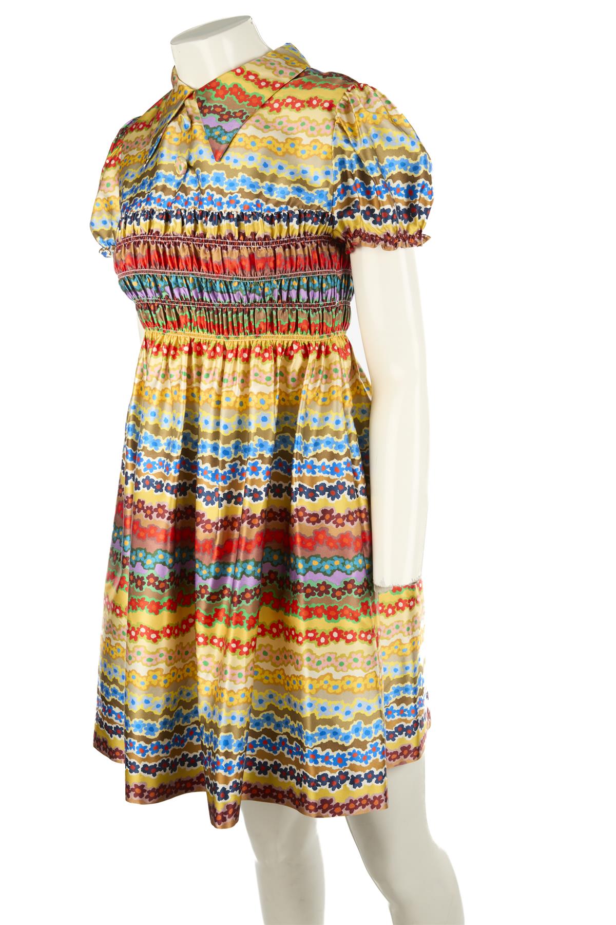 PAUL & JOE MULTI SILK MINI DRESS FR 40 UK 12