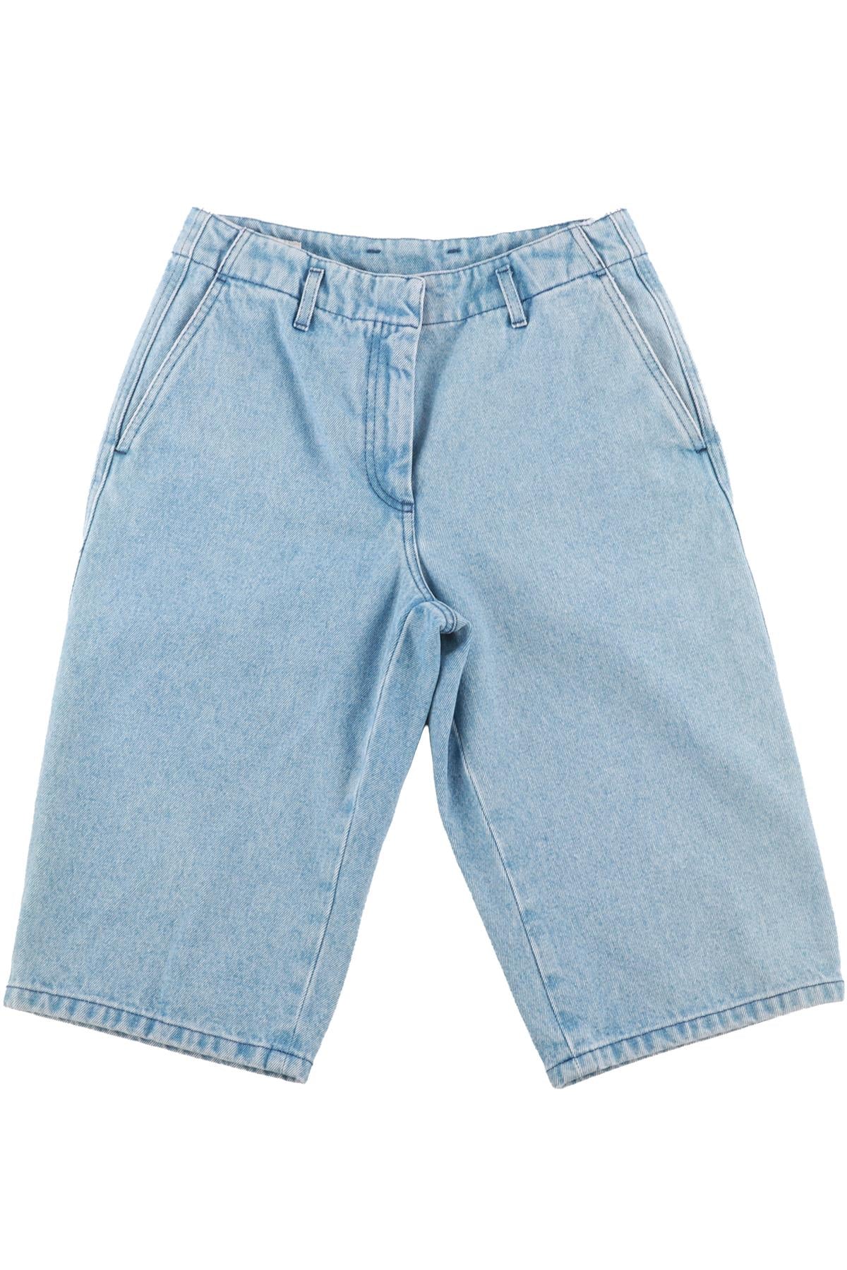 DRIES VAN NOTEN BLUE DENIM SHORTS FR 36 UK 8