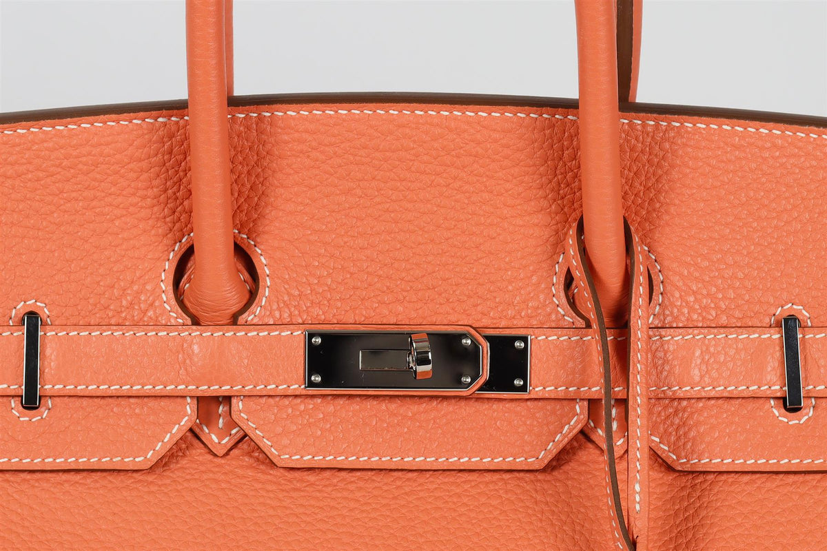 HERMÈS 2013 BIRKIN 35CM CLEMENCE LEATHER BAG