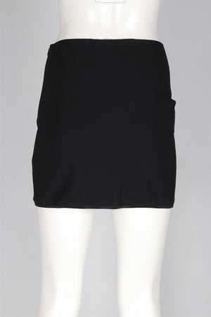 PHILOSOPHY DI ALBERTA FERRETTI BLACK MINI SKIRT IT 40 UK 8