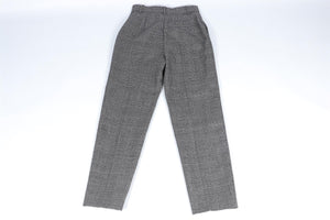 BALENCIAGA GREY WOOL STRAIGHT LEG PANTS FR 36 UK 8