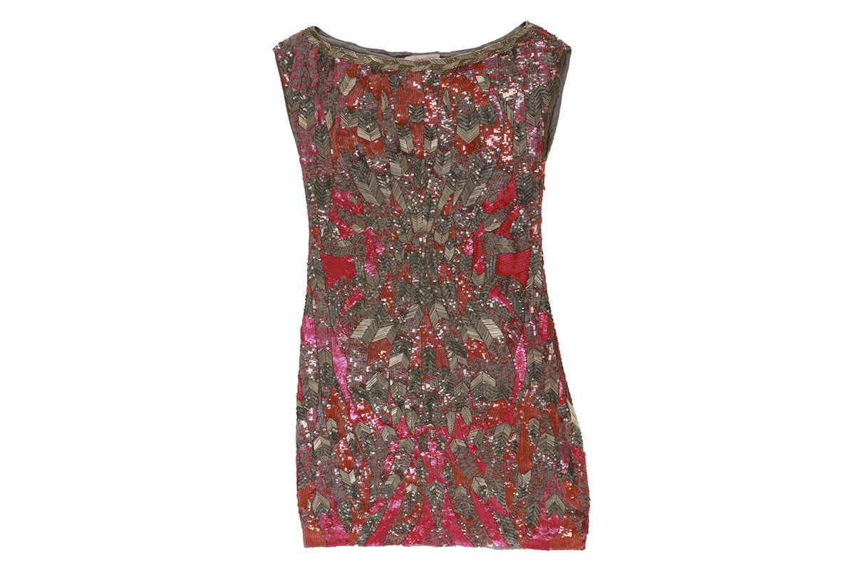 MATTHEW WILLIAMSON MULTI SEQUIN MINI DRESS UK 6