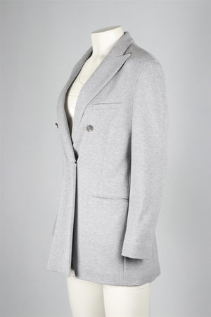 FABIANA FILIPPI GREY WOOL BLEND BLAZER IT 44 UK 12