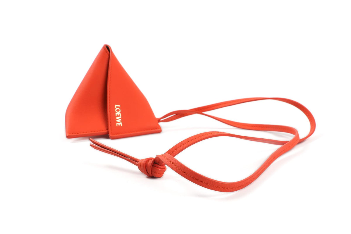 LOEWE ORANGE 2023 LEATHER NECK POUCH