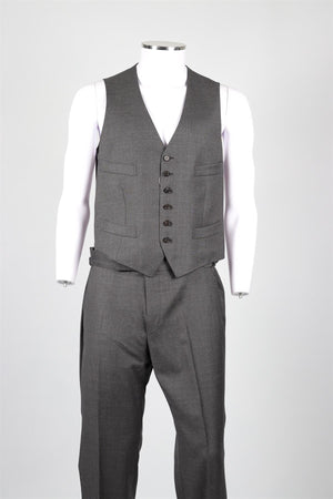 TOM FORD GREY WOOL THREE PIECE SUIT IT 48 UK 38