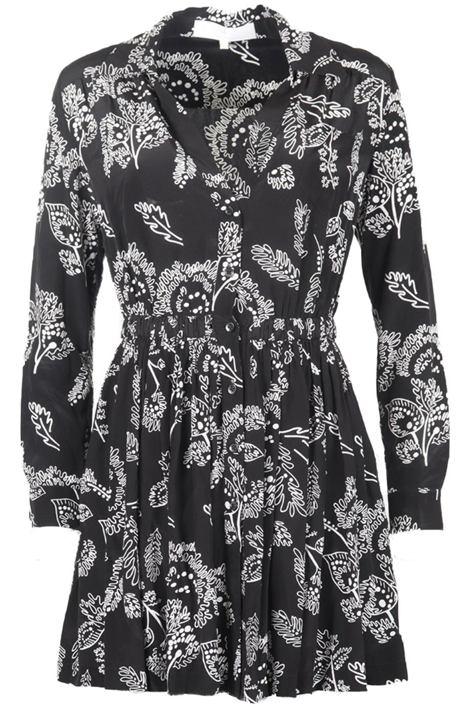 THAKOON ADDITION PRINTED SILK MINI DRESS US 2 UK 6