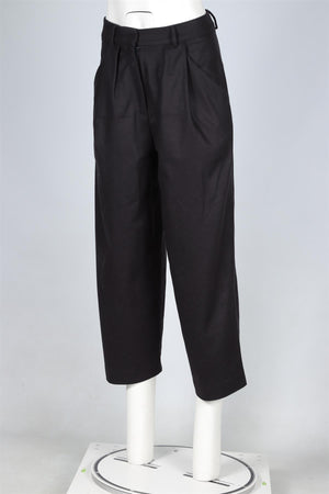 CHINTI & PARKER NAVY WOOL WIDE LEG PANTS UK 6