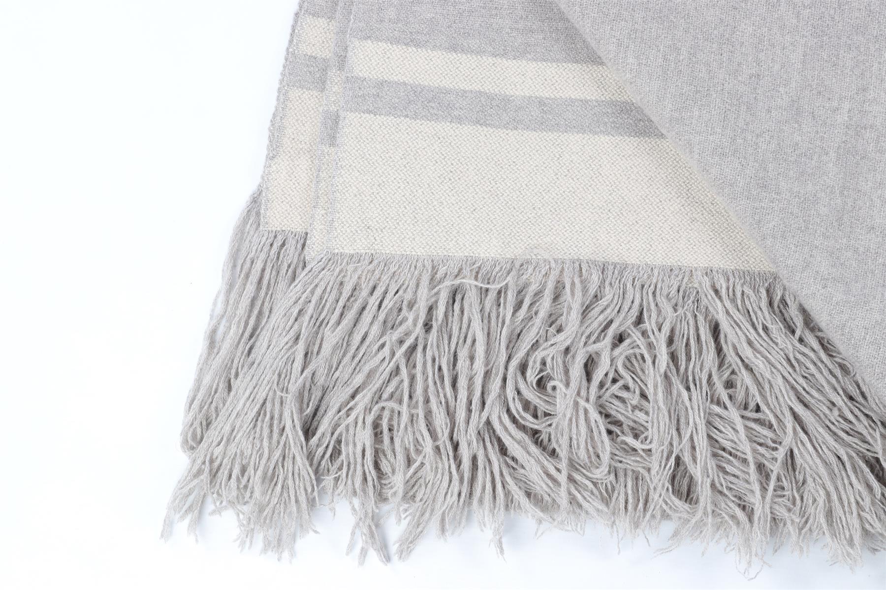 ISABEL MARANT GREY CASHMERE SCARF ONE SIZE