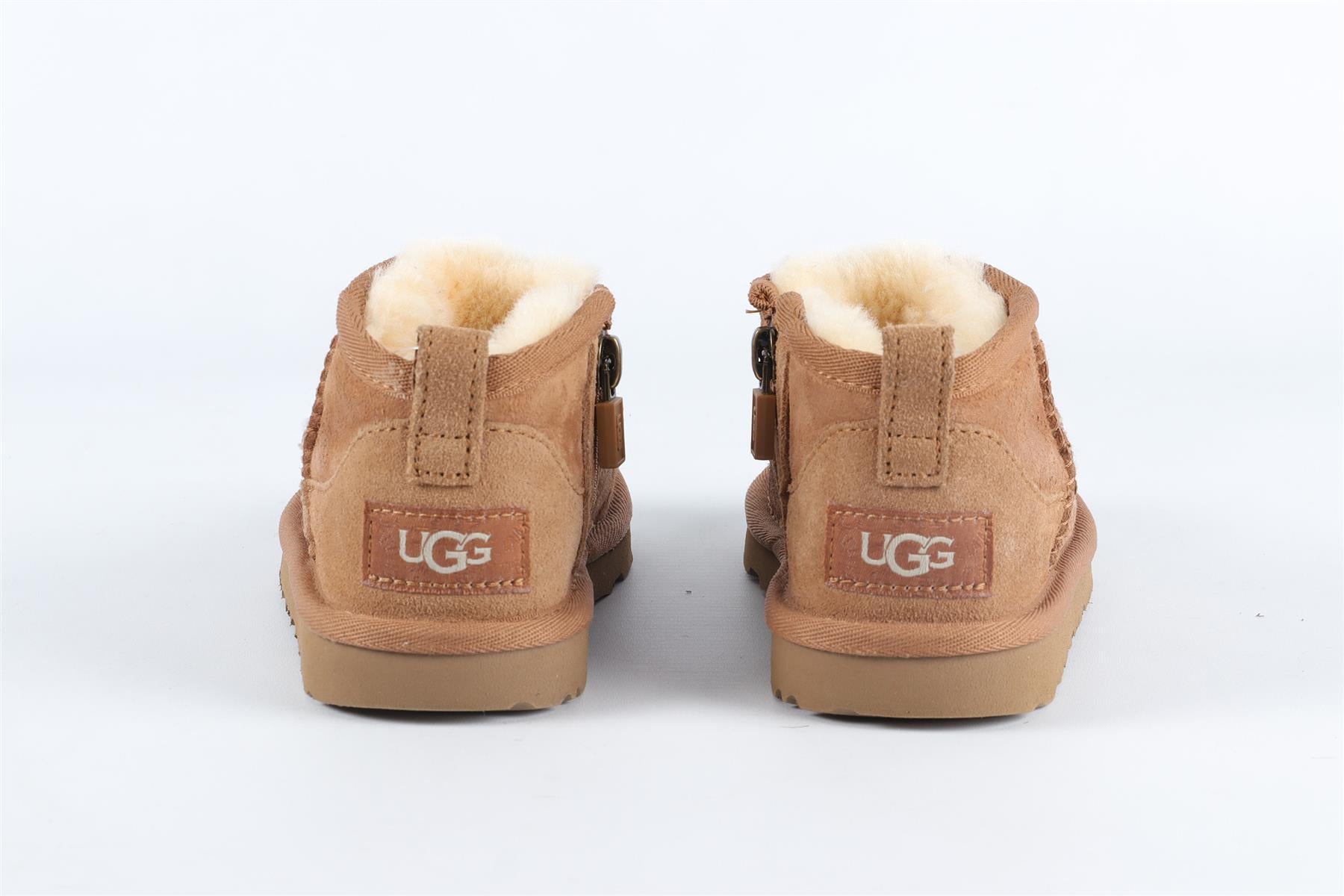 UGG BROWN GIRLS SUEDE ANKLE BOOTS EU 27.5 UK 9 US 10