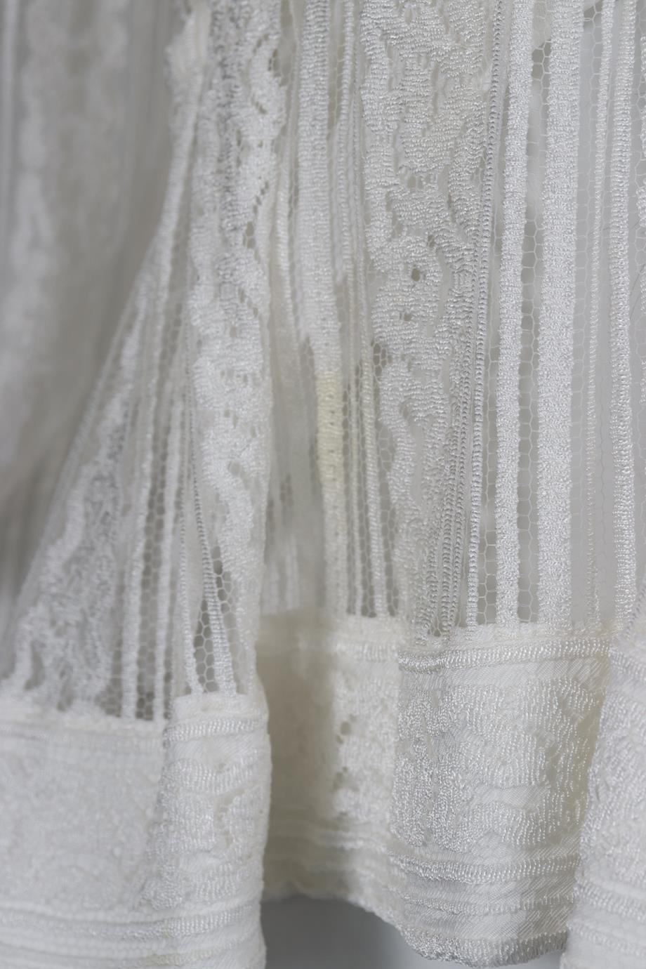 CHLOÉ LACE AND CREPE TOP FR 34 UK 6