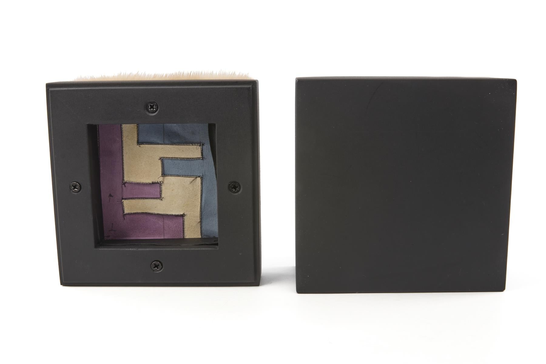 FENDI BLACK MINK FUR TRINKET BOX