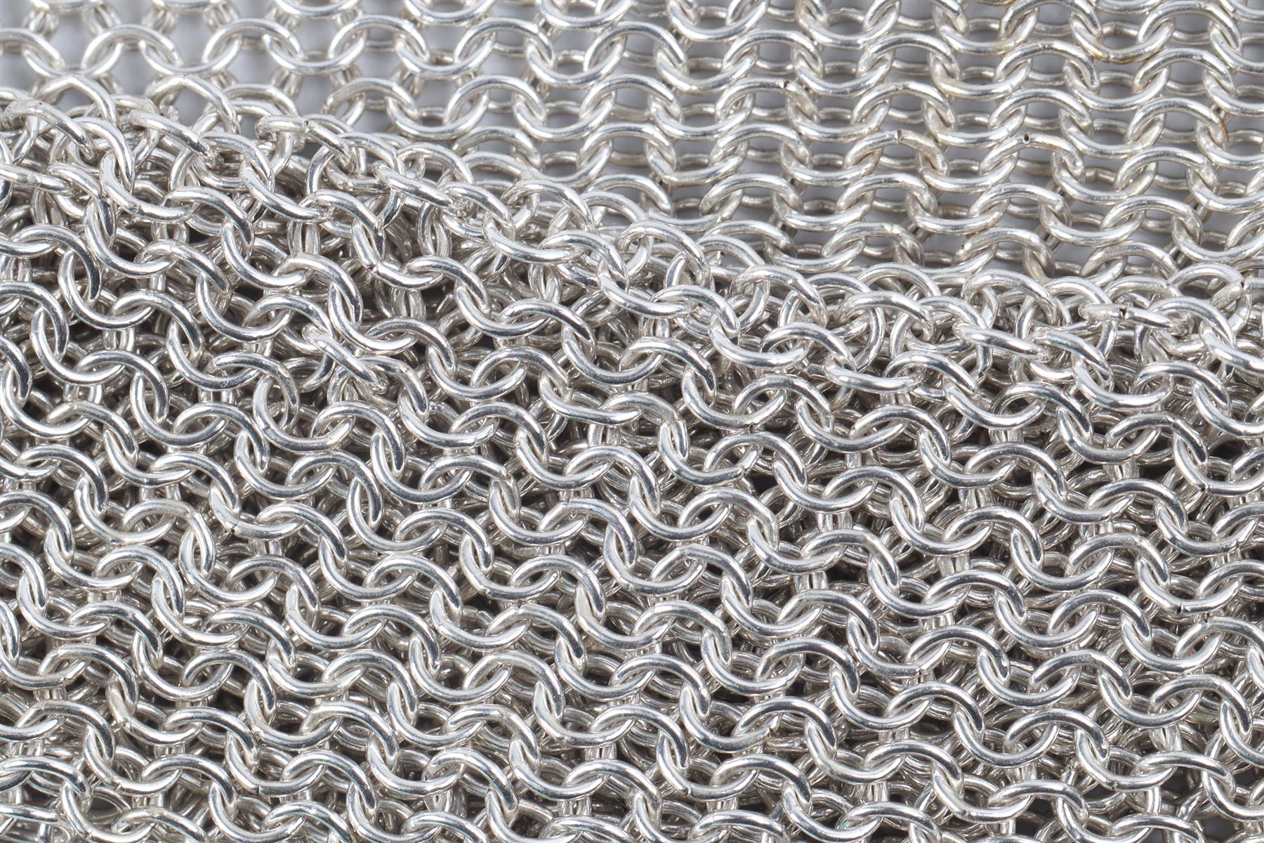 TIFFANY & CO. + ELSA PERETTI STERLING SILVER CHAINMAIL BRACELET
