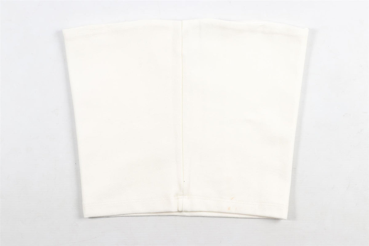 LESET WHITE JERSEY TOP XSMALL