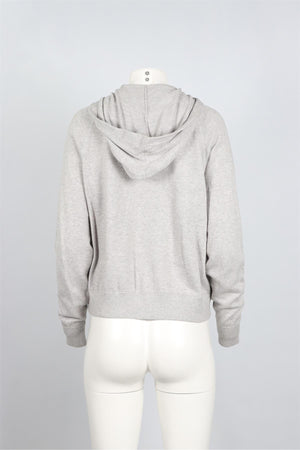 NAKED CASHMERE GREY COTTON BLEND HOODIE SMALL