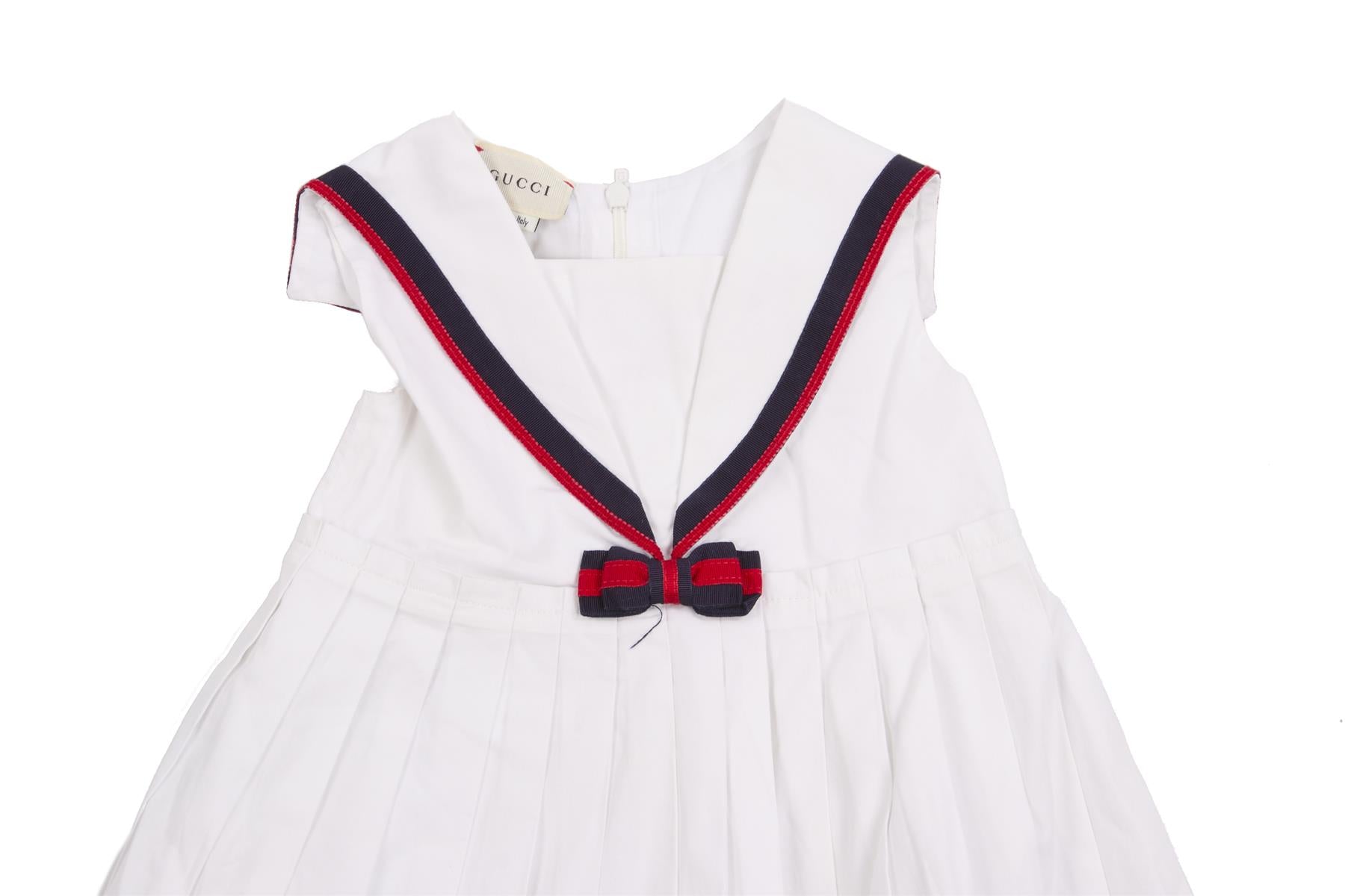 GUCCI WHITE BABY GIRLS DRESS 18-24 MONTHS