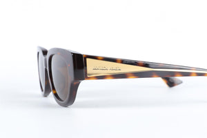 BOTTEGA VENETA BROWN CAT EYE ACETATE SUNGLASSES
