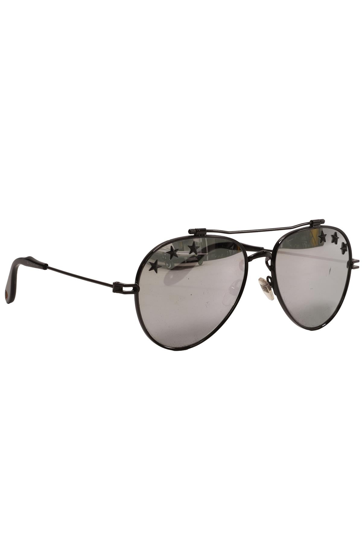 GIVENCHY BLACK METAL FRAME SUNGLASSES