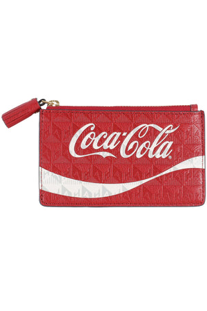 ANYA HINDMARCH RED COCA COLA LEATHER WALLET