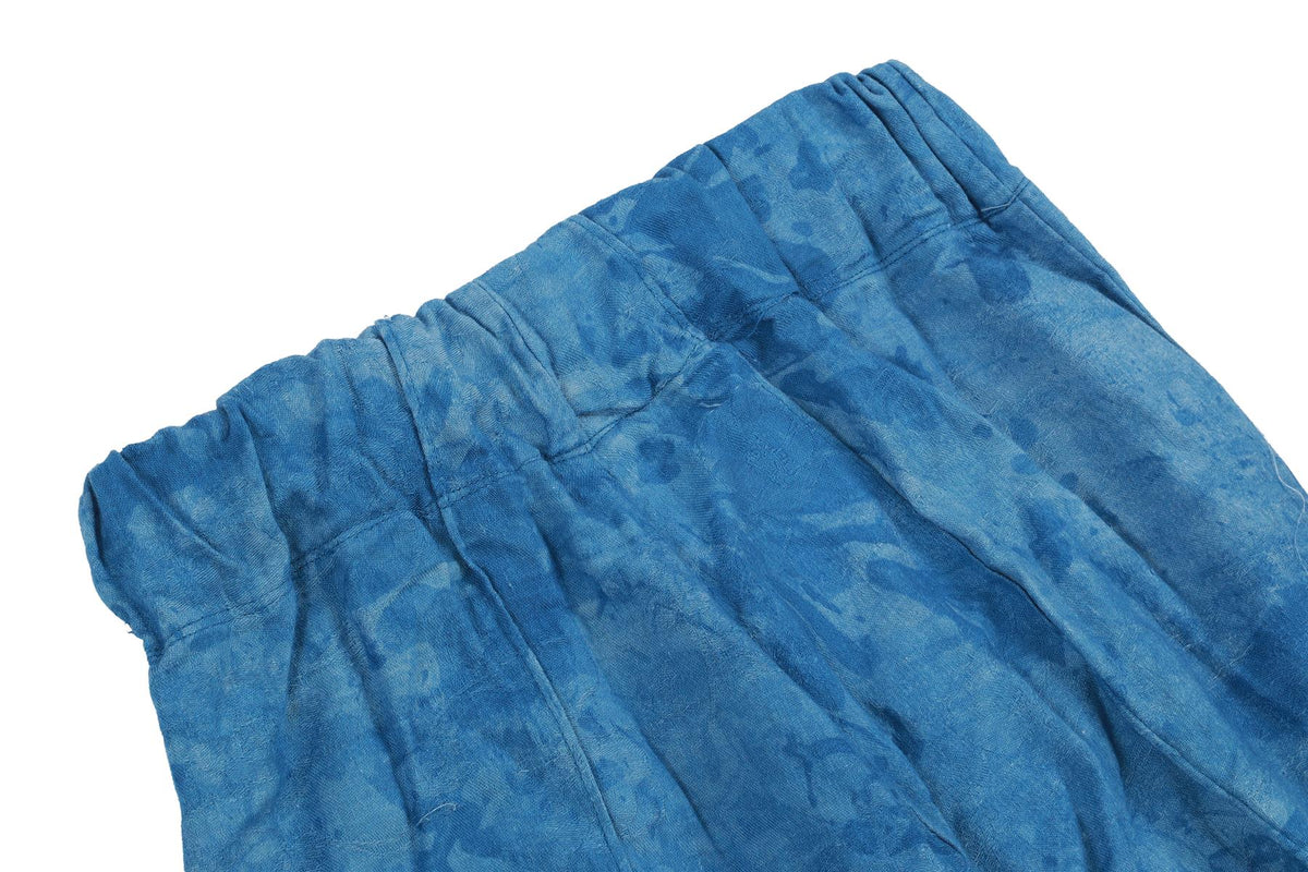 THANK YOU HAVE A GOOD DAY BLUE COTTON WIDE LEG PANTS SMALL