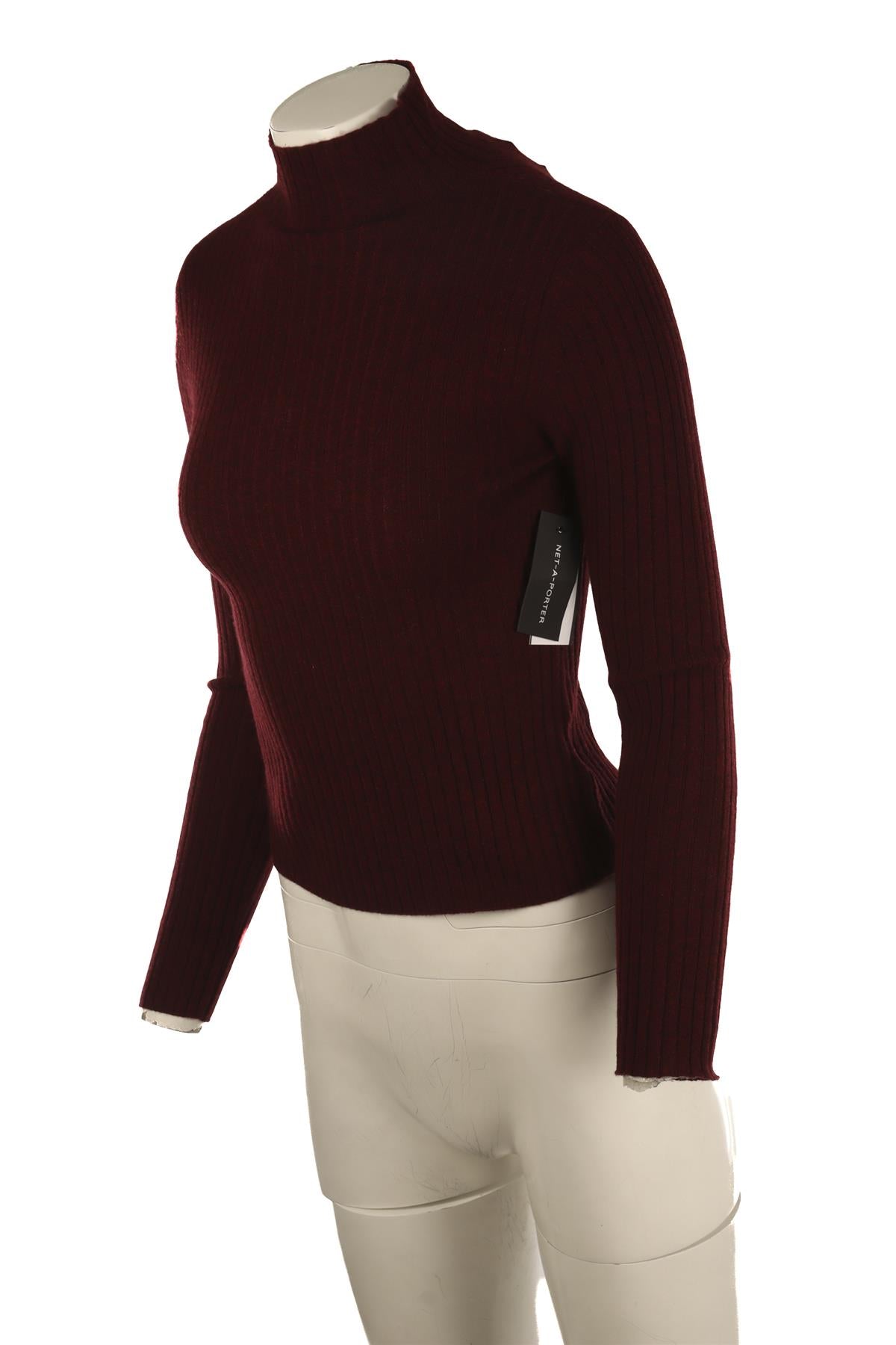 ARCH4 BURGUNDY CASHMERE TOP XSMALL
