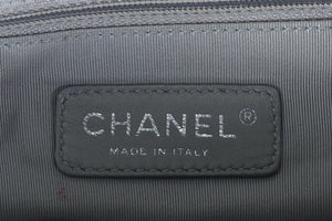 CHANEL 2009 CC QUILTED DENIM SHOULDER BAG