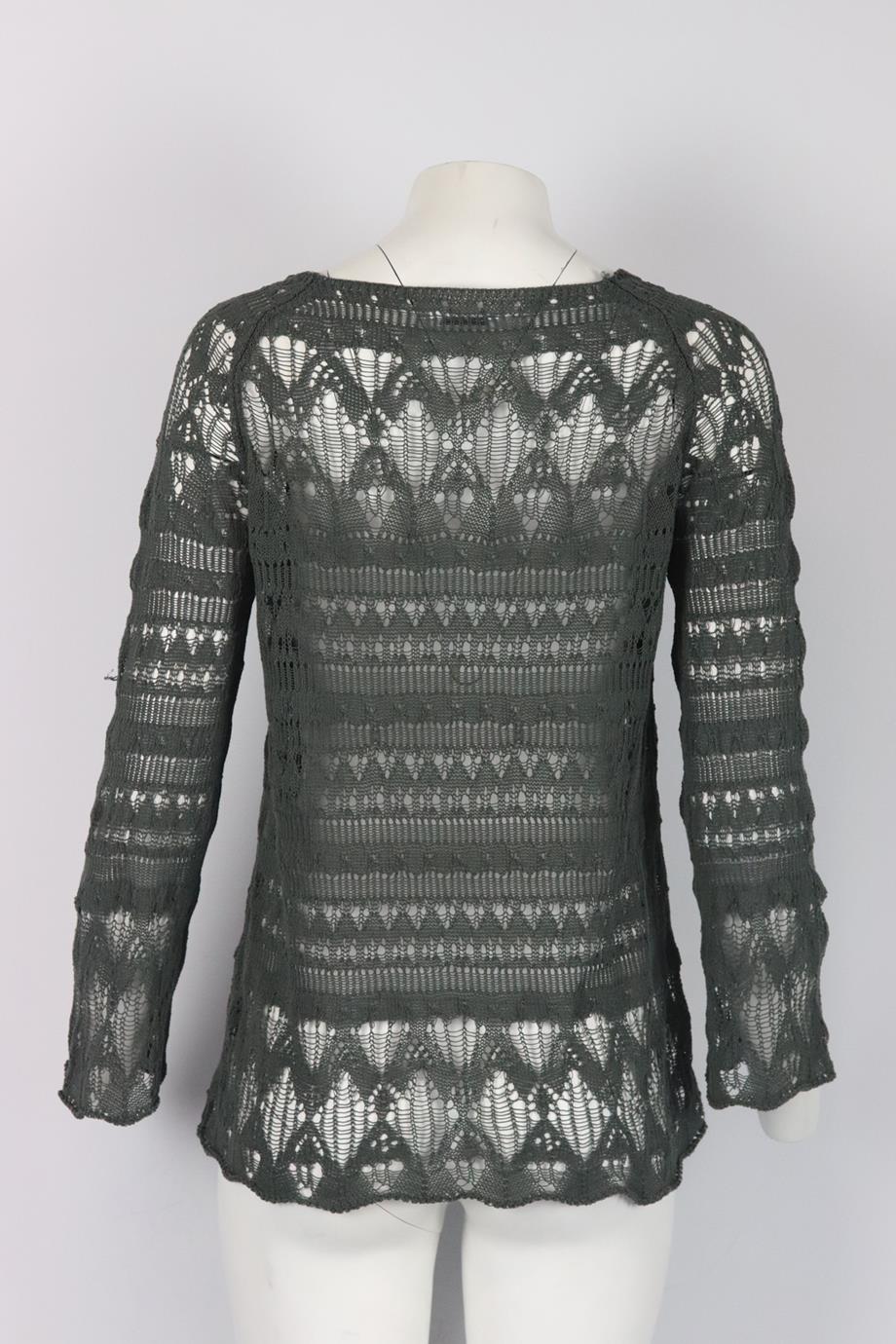 LEBOR GABALA CROCHET KNIT TOP SMALL