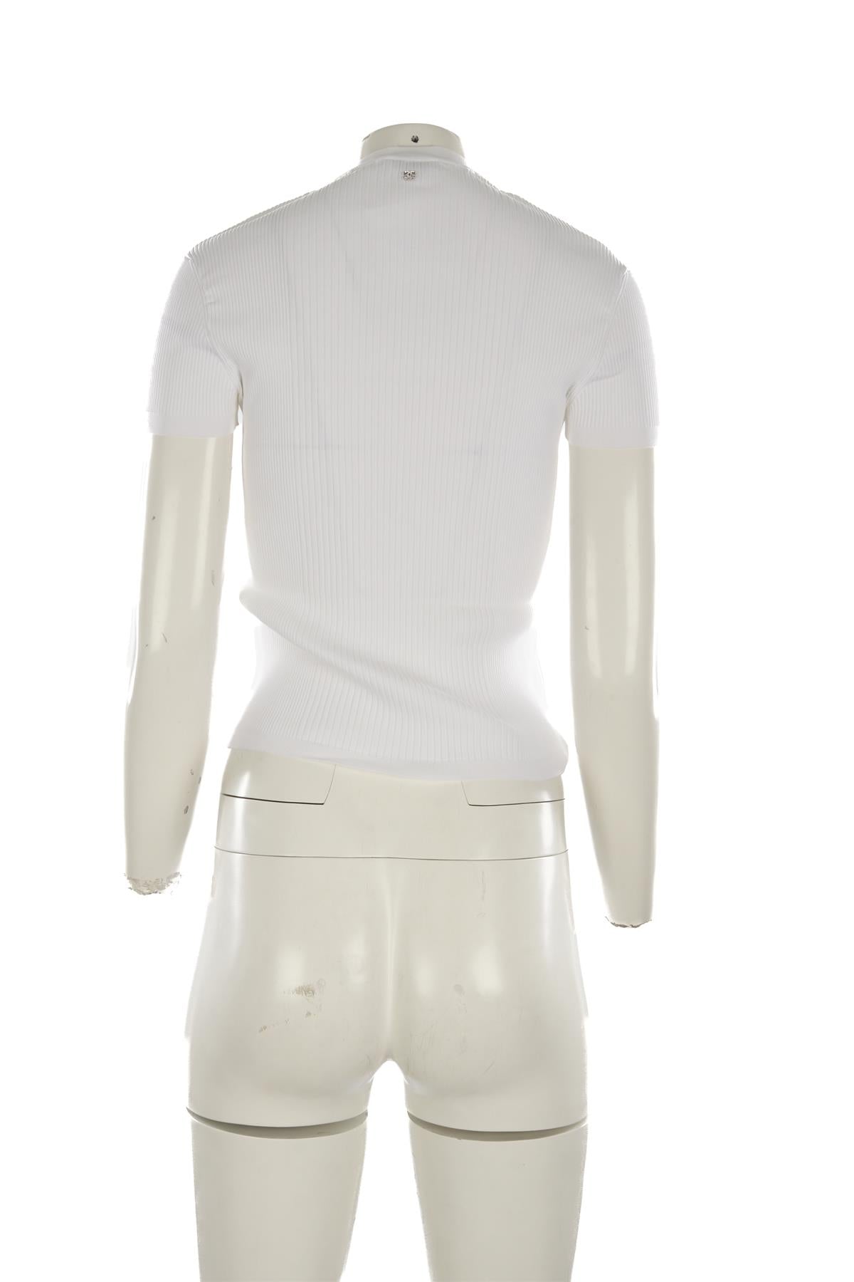 CHANEL WHITE 2024 KNIT TOP FR 36 UK 8