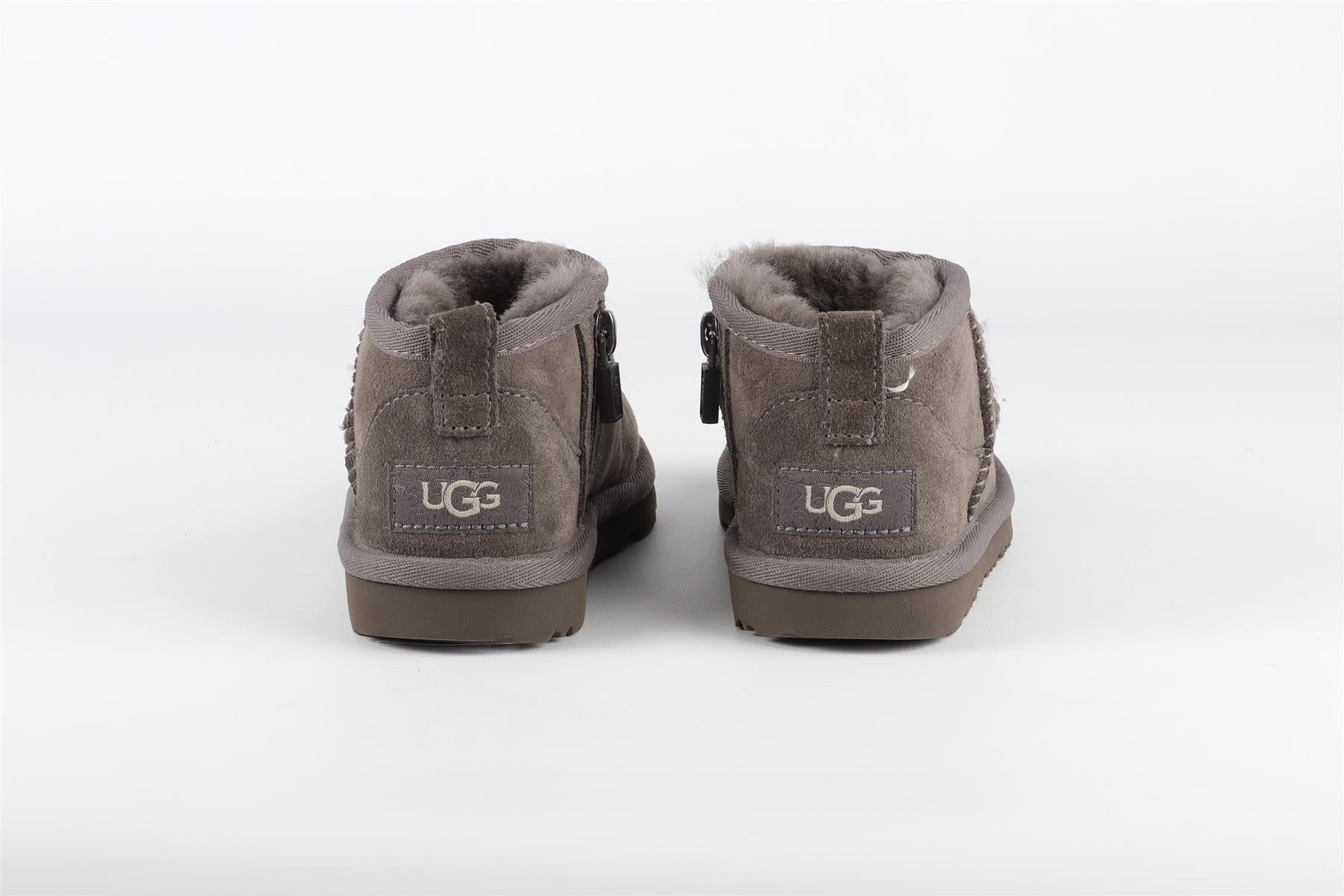 UGG GREY GIRLS BOOTS UK 9 EU 27.5 US 10