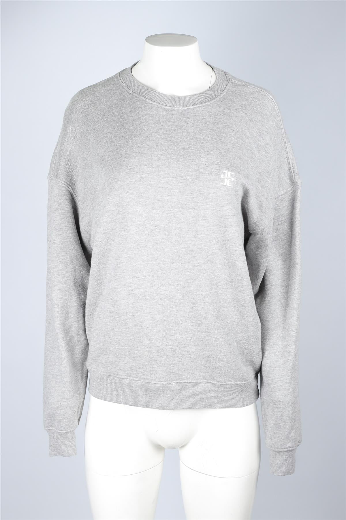 ETERNE GREY COTTON SWEATSHIRT XSMALL