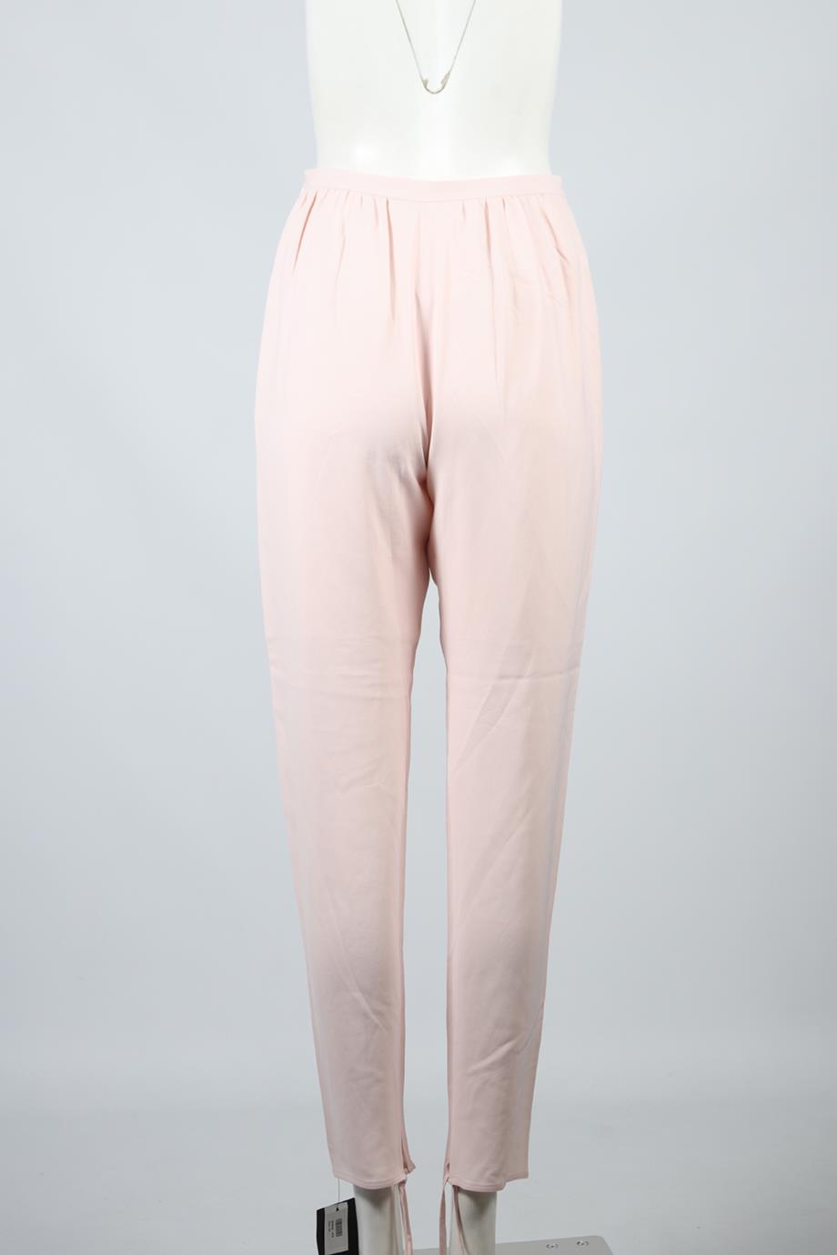 CHLOÉ CREPE TAPERED PANTS FR 34 UK 6